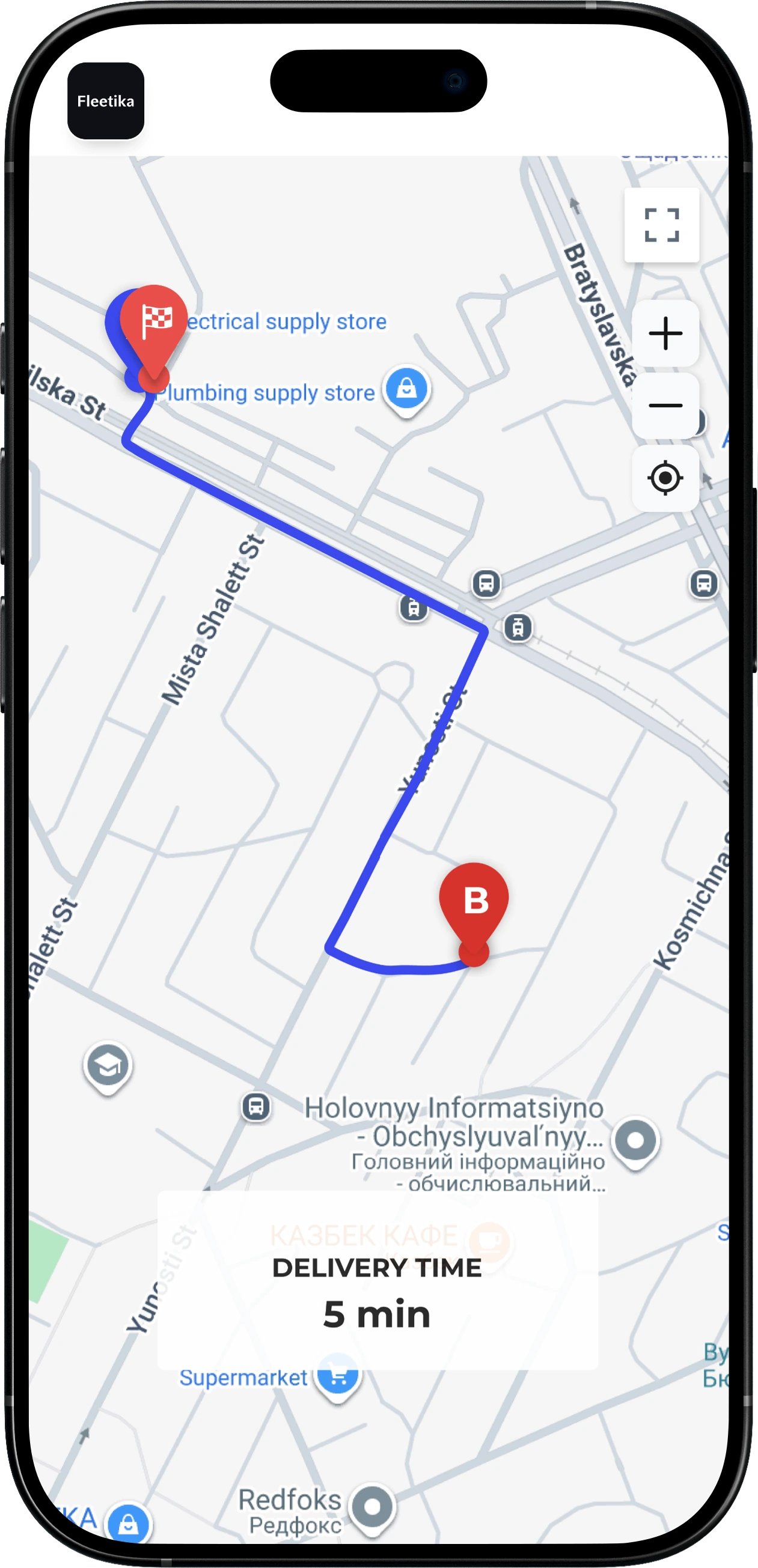 Fleetika client delivery tracking