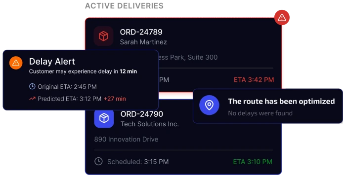 Proactive ETA notifications
