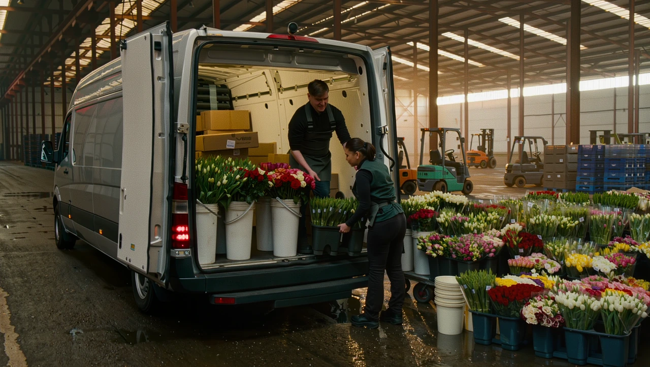 Flower delivery with Fleetika